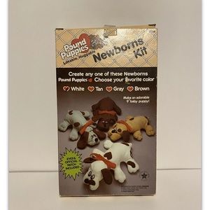 Pound Puppies Newborns Millcraft Sewing Kit. White. Open Box.
